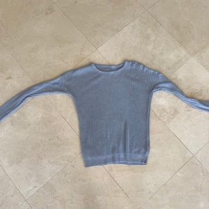 Grayish blue knit